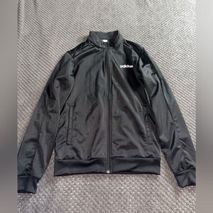 Black Adidas sweatshirt jacket
